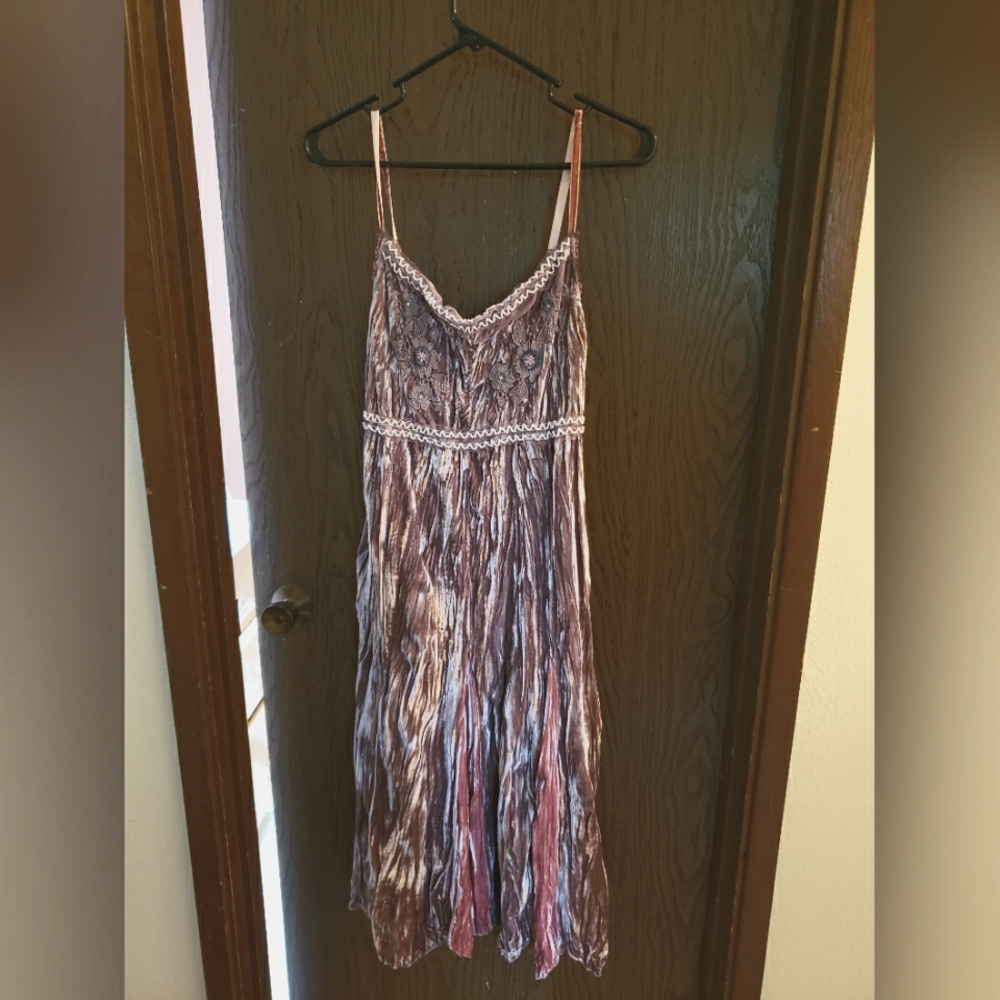 Crushed velvet dress